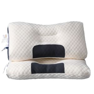 MiGuMiGu หมอนโฟมจำรูปนุ่มหมอนเพื่อสุขภาพหมอนปกป้องฮิลตั้นหมอนรองคอน้ำยางธรรมชาติที่มีคุณภาพสูงอนุภาคน้ำยาง [จัดส่ง24ชั่วโมง]