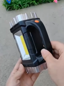 Senter LED Camping Lamp Solar Power Bank Rechargeable