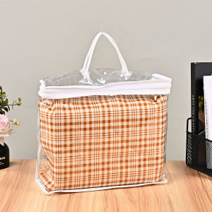 【♡Lovely girls house♡】PVC Transparent Storage Bag Waterproof Quilt Storage Bag Moving Packing Bag Blanket Storage
