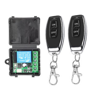 Kebidumei | 433Mhz Remote Control Wireless Switch DC 12V 1CH RF 10A Relay Receiver and 2CH Transmitter For Door Electromagnetic Lock