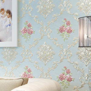 Wallpaper Dán Tường 3D Nổi Tự Dính Kiểu Châu Âu Trang Trí Phòng Ngủ Phòng Khách Hình Ảnh TV Họa Tiết Hoa Phong Cách Nông Thôn