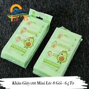 Khăn giấy ướt mini cao cấp ✔bỏ túi tiện dụng✔