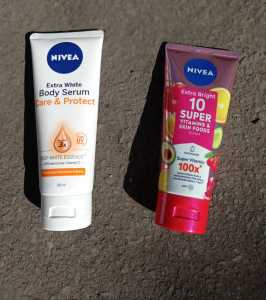 Hand Body Serum Nivea Extra Bright Extra Whitening Care Protect 180ml