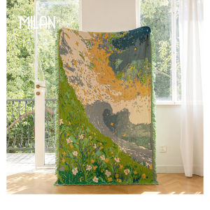 Milan | Vintage Artistic Healing Throw Blanket