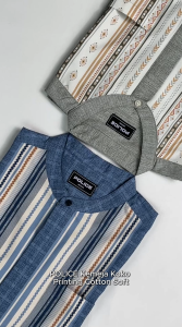 POLICE Kemeja Koko Printing Cotton Soft Regular Fit Pria