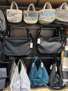 Large Capacity Commuter Womens Bag Japanese Style Wide Strap Square Crossbody Bag Mens Large Tote Bag Soft Polyester Material