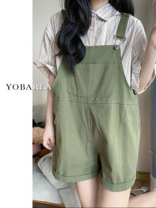 High Waist Loose Style Womens Pants: Casual Military Green Color Plus Size Wide Leg Shorts for Summer New Arrival