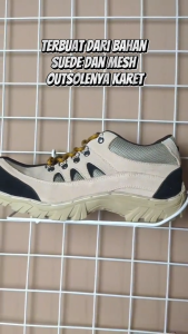 Sepatu Safety Ujung Besi Boots Zenifa Cross Kerja Proyek Hiking Outdoor Premium