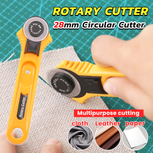 MaxPlus 28mm Circular Cutter Fabric Cutting Knife Cloth Leather Paper Quilters Craft Sewing Rotary Cutter