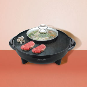 LocknLock เตาปิ้งย่างพร้อมหม้อต้มสุกี้ชาบู Multi Cooker ความจุ 1.8 L. รุ่น EJP511