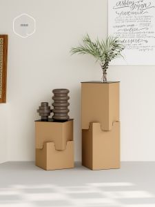 SHIBAZHI | Staggered Cardboard Display Stand