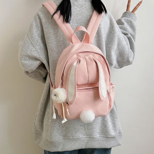 Cute Cartoon Rabbit Kids School Bag Lightweight Spring Outing Backpack for Little Girls And Boys Kindergarten Bookbag