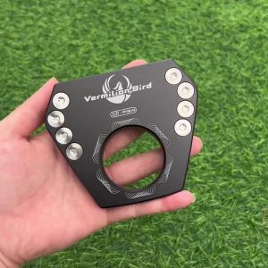VermilionBird | VB-P34 Golf Putter Head Aluminum CNC Milled High MOI Hollow Mallet Putter Head Adjustable Weight Screw Universal Golf Club Head