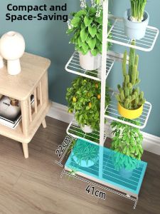 Multi-Level Plant Display Rack for Home and Balcony