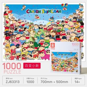 Vinlaa Crayon Shinchan Puzzle Picture Frame Đồ Chơi Giáo Dục Giảm Căng Thẳng Quà Tặng Cho Trẻ Em Đồ Chơi Lắp Ráp Hình Ảnh Hoạt Hình