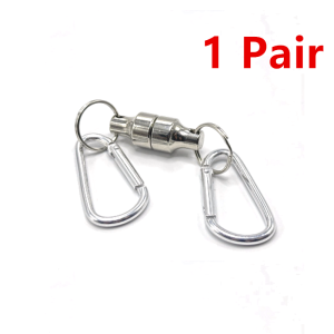 Super Strong Magnet Pocket Metal Magnetic Hook for Keychain Split Ring Keyring Hanging Holder Home Outdoor DIY Carp Fishing Tool