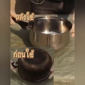 ✌หม้อเก่า ✌ WWJ น้ำยา ครีม หม้อดำ กระทะ การทำ ความสะอาด ผึงกันสนิม ประเภท: หม้อเก่า ในระดับ 200 มล