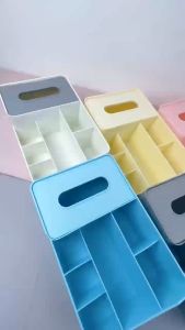 Chiteng  Kotak Tisu kosmetik / Rak Make up Skincare / Kotak Penyimpanan Make Up Organizer Make Up Storage Serbaguna