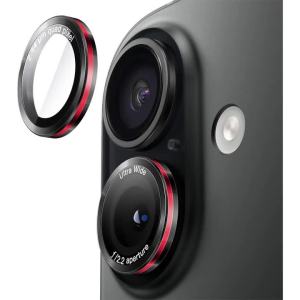 Camera Lens Protector Cover for iPhone Air 17 Pro Max 16E 16 E 15 Plus 14 13 Mini 12 11 Phone Protection Black Red Accessories