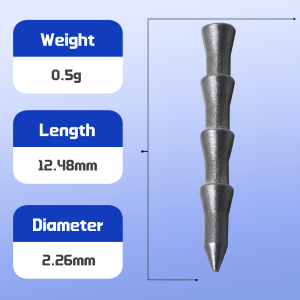 9KM Nail Weights Insert Sinkers Neko Rig Wacky Rig Bass Fishing Lead Weights for Soft Lures Fishing Terminal Tackle
