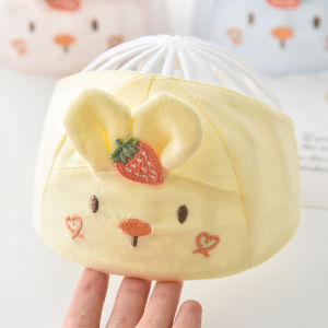 Pure Cotton Summer Newborn Baby Girl Hat Cute Fashionable Sunshade Thin Cap Infant Headband Comfortable Breathable Soft Fabric
