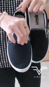 VIDVIEW รองเท้าสลิปออน Leo ASI V2 สีขาว รองเท้าแฟชั่น รองเท้าผ้าใบ ไซส์ 37-44