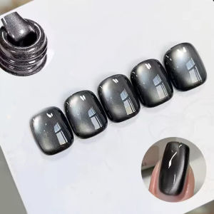 12ml 1-8pcs Whitening Black Glass Cat Magnetic Gel Nail Polish Nail Art Semi Permanent Soak UV Gel Nail Supplies Christmas Nails
