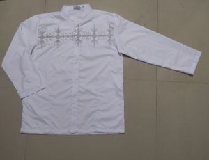 Baju Koko Anak Putih Laki Laki Lengan Panjang Manasik Haji Umur 7 tahun Sampai 14 Tahun