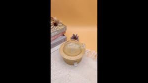 Wayismell Solid wood Essential Oil Aromatherapy Diffuser Handmade Glass Waterless Nebulizer Fragrance for Home Room SPA OFFCIE GIFT
