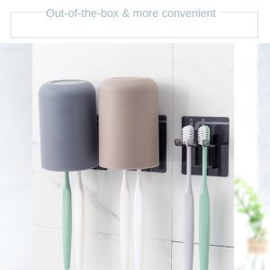 TRADER ปลอดภัยและปลอดภัย ฟันแก้วกระจก เป็นมิตรกับสิ่งแวดล้อม ทนอุณหภูมิสูง ที่ใส่แปรงสีฟัน ลดกระหน่ำ สร้างสรรค์และสร้างสรรค์ ชั้นเก็บของชั้น ของใช้ในครัวเรือน