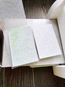 3D embossed folder with dreamy border design of Cuiyi Rose - suitable for scrapbooking card making and paper art - fantasy the