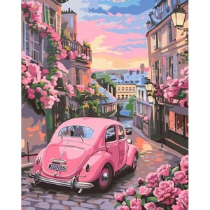 BILIBILI | 60X75cm DIY Painting By Numbers City Landscape Canvas By Numbers Wall Art Picture Acrylic Paint Crafts Kit