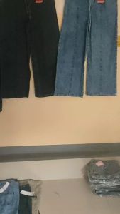 SAGITA FASHION - CELANA JEANS KULOT LIPAT - JEANS WANITA SNOW  PINGGANG KARET TULANG LIPAT - OOTD 2024