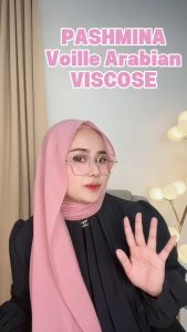 𝑱𝑨𝑪𝑬 - HIJAB PASHMINA VISCOSE Voilé Arabian Shawl Double Stitching Voal Miracle