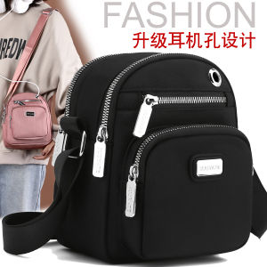New 2025 Womens Oxford Cloth Crossbody Bag Casual Canvas Lightweight Nylon Single Shoulder Bag Small Square Fashion Bag