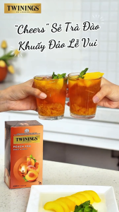 Trà Twinigs Peach Tea Hộp 25 Gói | Trà Twinings Túi Lọc Hương Đào - Pico Food