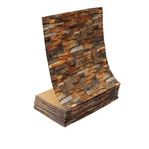 70cm*100cm 3D Wallpaper Stickers Roll Panel White Soft Foam Brick Marble Rock Cobblestone DIY Wall Home Room Decor