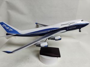 Boe-ing 747 Prototype B747 Resin 47CM Scale Aircraft Model Diecast Airplanes Model Plane Wheel For Collection Display Gift