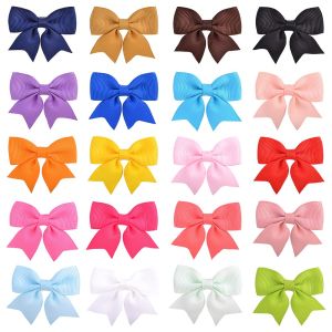 Wholesale 1.9Inches Cute Colorful Ribbon Baby Bows Hair Clips For Kids Girls Sweet Hairpins Barrettes Headwear Hair Accessories