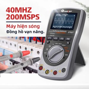 Máy Đo Dao Động Kỹ Thuật Số ET827 40MHz Đồng Hồ Vạn Năng 6000 Đếm True RMS 200Msps/S Đo Điện Áp AC/DC Dùng Cho Sửa Chữa Ô Tô Điện Tử