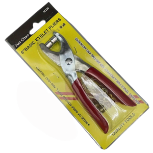 1 ชุด 1/4 นิ้วชุดคีมตาไก่กรอมเม็ตชุดคีมเจาะรูตาไก่พร้อมตาไก่โลหะ 100 อันชุดเครื่องมือกรอมเม็ตสำหรับผ้าหนัง