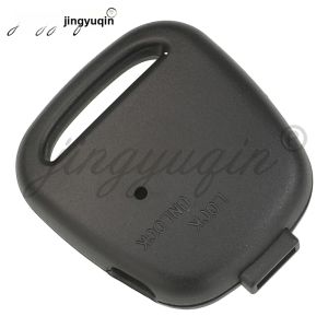 Jingyuqin 5/10 Chiếc Vỏ Chìa Khóa Ô Tô 1 Nút Bên Có Lỗ Đèn Chất Liệu ABS Cho Xe Toyota Carina Estima Harrier Previa Tràng Hoa Celica