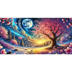 KAYOU | Novelty Sakura Forest DIY 5D Diamond Painting Fantasy Landscape New 2026 Full Mosaic Diamond Embroidery Sale Large Size