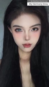 COD Softlens OLALILA dan My Harmony Grey Natural Lens oleh Pinkin Softlens