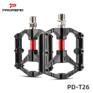 PROMEND MTB จักรยานเหยียบ Anti-SLIP DU แบริ่งอลูมิเนียมน้ําหนักเบาเหยียบแพลตฟอร์มกว้างเหยียบชิ้นส่วนจักรยานเสือภูเขา