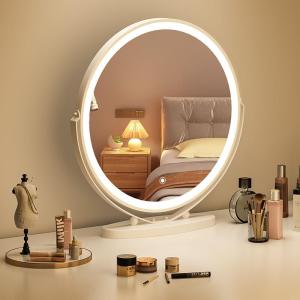 LIWAN | Smart LED Makeup Mirror Bedroom Desk Creamy Style