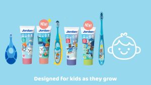 Jordan จอร์แดนแปรงสีฟันเด็ก Step 2 สำหรับ 3-5 ปี - ส่งของทุกวัน