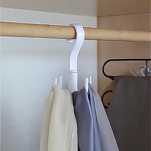 BDO สี่กรงเล็บตะขอสามารถหมุนอเนกประสงค์ Rotatable Four Claw Wardrobe Hooks