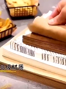 BUJOY กระดาษรองอาหาร/ห่ออาหาร คุณภาพสูง (100ใบ/แพ็ค) รองอาหาร เบเกอรี่ และห่ออาหาร มีให้เลือก 5 ขนาด food grade