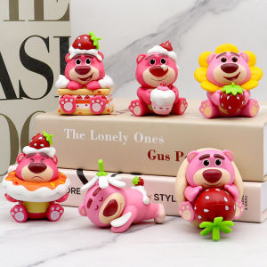 6 cái/Bộ đồ chơi hoạt hình câu chuyện 5 lotso dâu gấu nhân vật phim hành động Búp bê trang trí bánh Quà Tặng